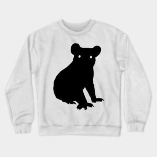 Koala Black Silhouette Pet Animal Cool Style Crewneck Sweatshirt